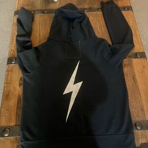 Aviator Nation Black Jacket with Lighting Bolt XL